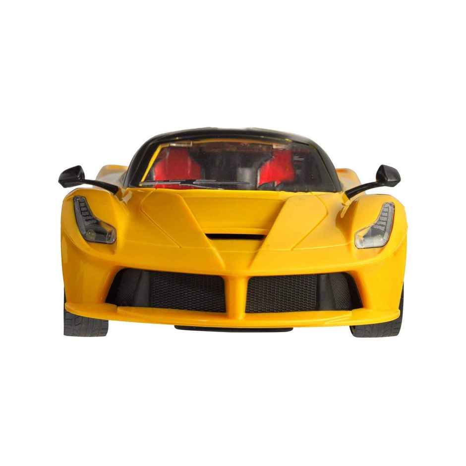 Webby Remote Controlled Rechargeable Super Car with Opening Doors and LED Headlight | Yellow