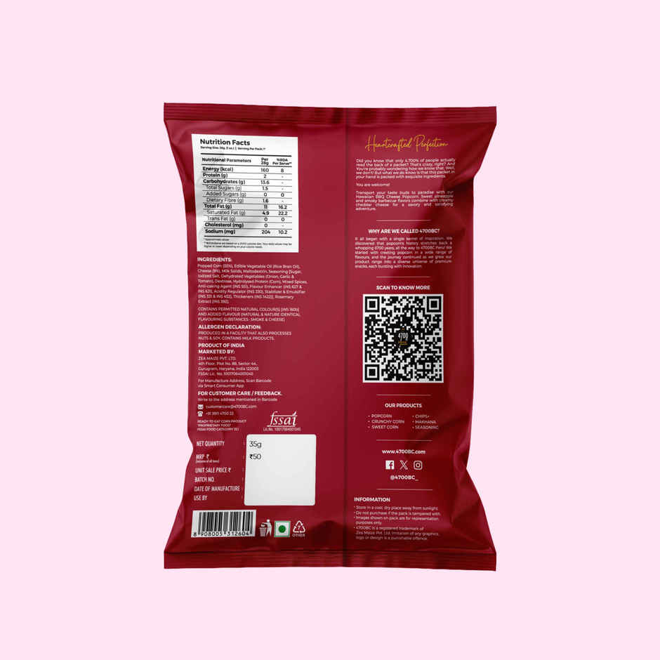4700BC Hawaiian Bbq Cheese Popcorn