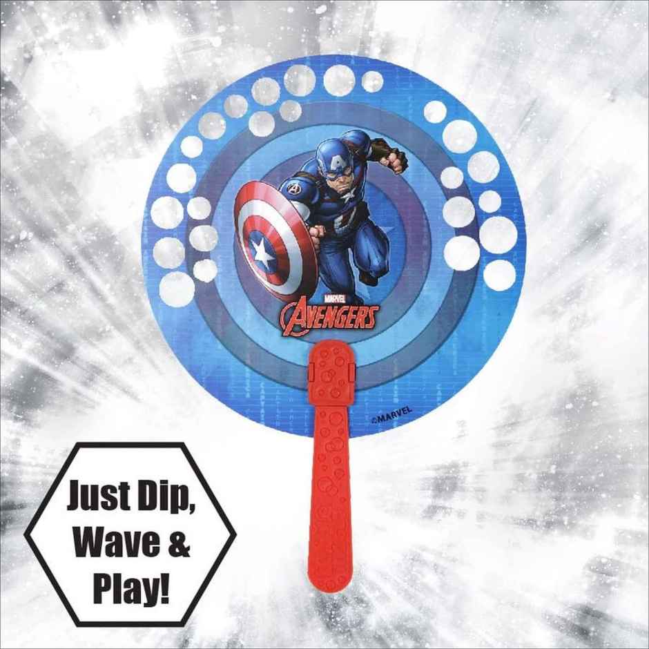Bubble Magic FanBubs Captain America - Bubble Maker Toy (Ages 3+)