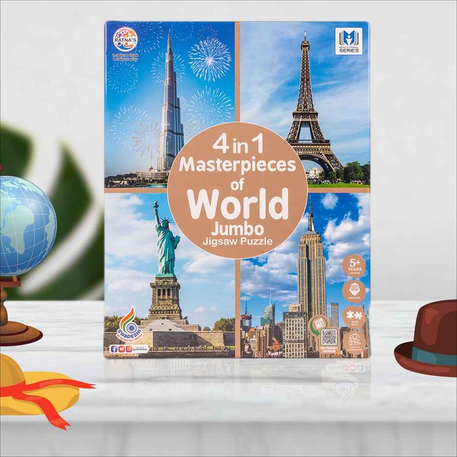 Ratna's 4 in 1 Masterpieces of World Jigsaw Puzzle