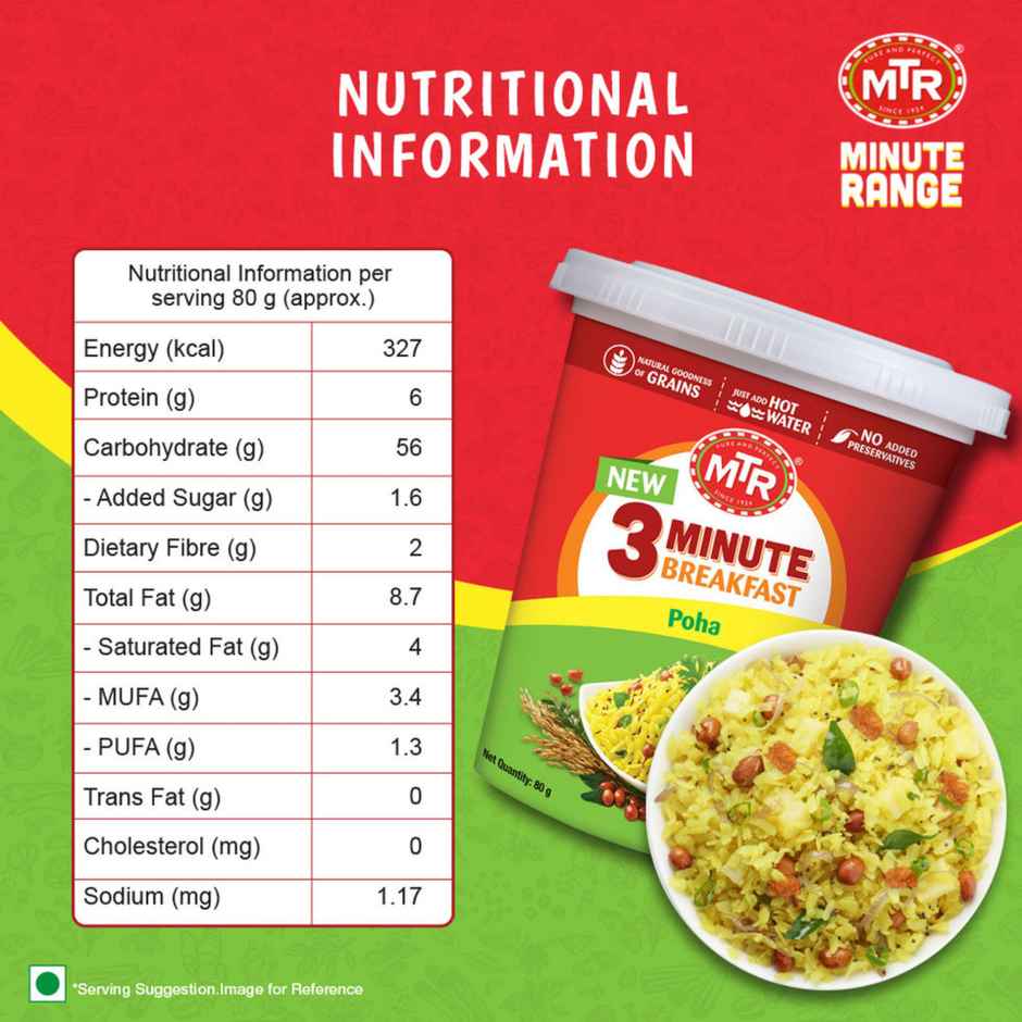 MTR 3 Minute Breakfast - Poha Combo