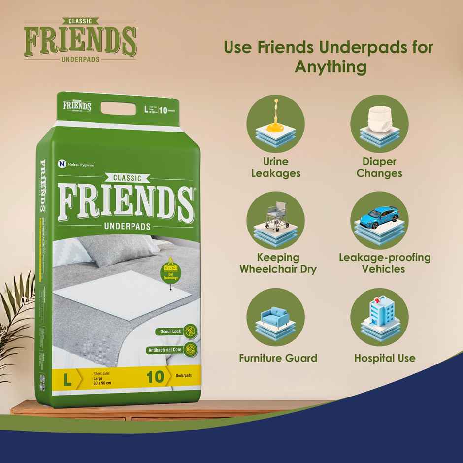 Friends Classic Disposable Underpad Large Size 60x90 cm