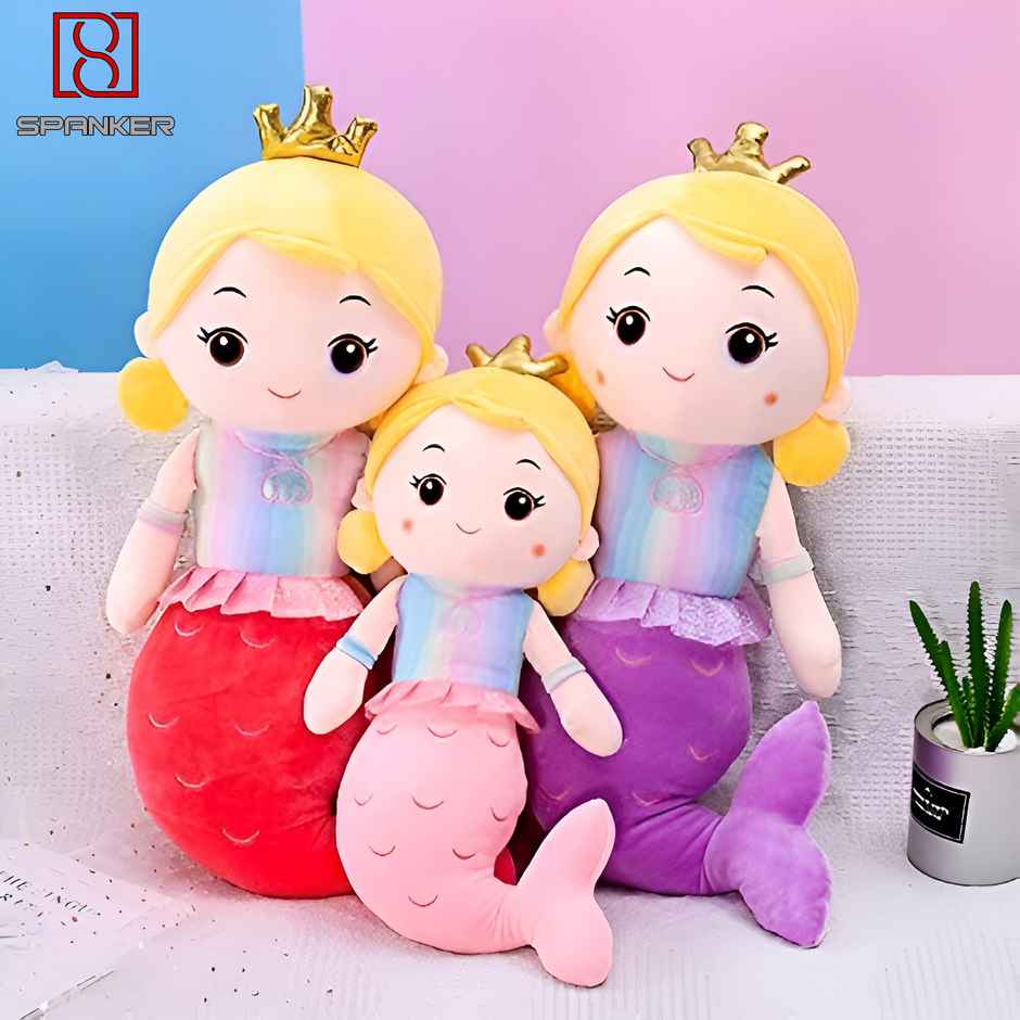 Spanker 40 Cm Mermaid Plush Girl Doll Toy | Jalpari | Purple
