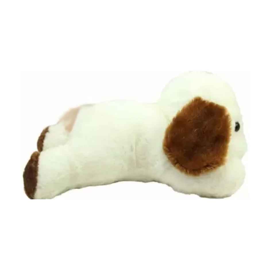 Sterling Dog Plush Soft Toy For Kids (6411) | 2 Months+ | 26 cm - White