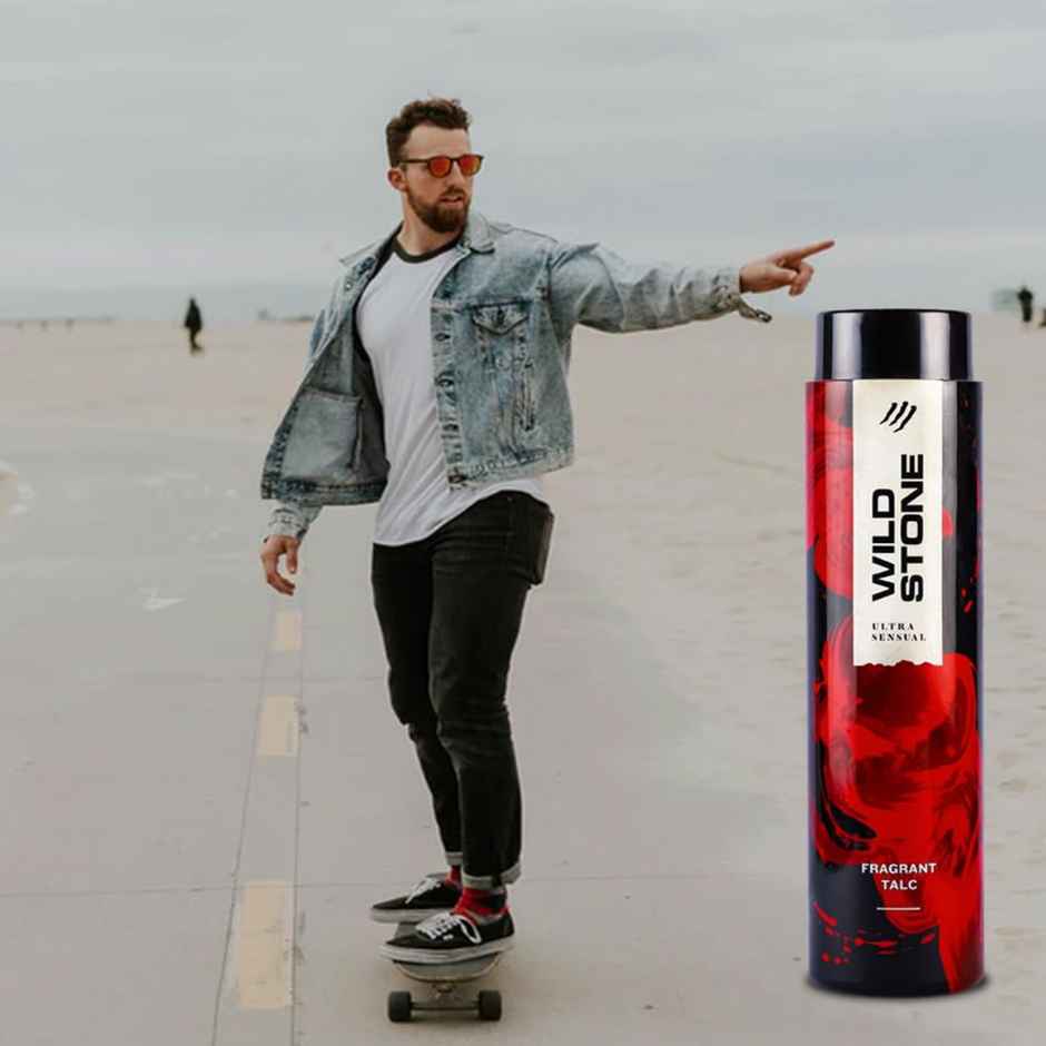 Wild Stone Ultra Sensual Talcum Powder for Men