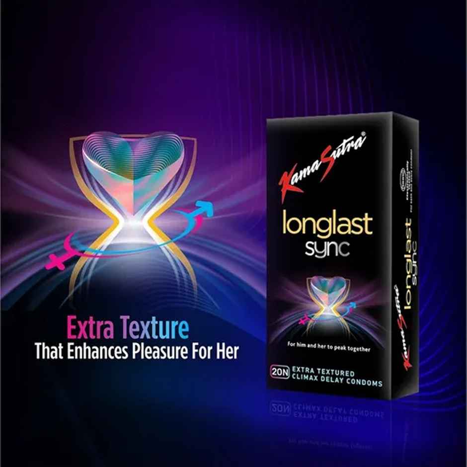 Kamasutra Longlast Sync Condoms For Men