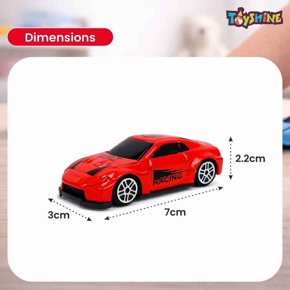 Toyshine Pack Of 3 Free Wheel Speed Racing 1:64 Scale Die Cast Kids Collectable Vehicle Toy