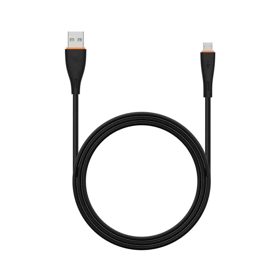 itel ICD-M21 (2M) Micro USB Charging Cable | 2.1A Charging and Syncing | 2 Meter - Black