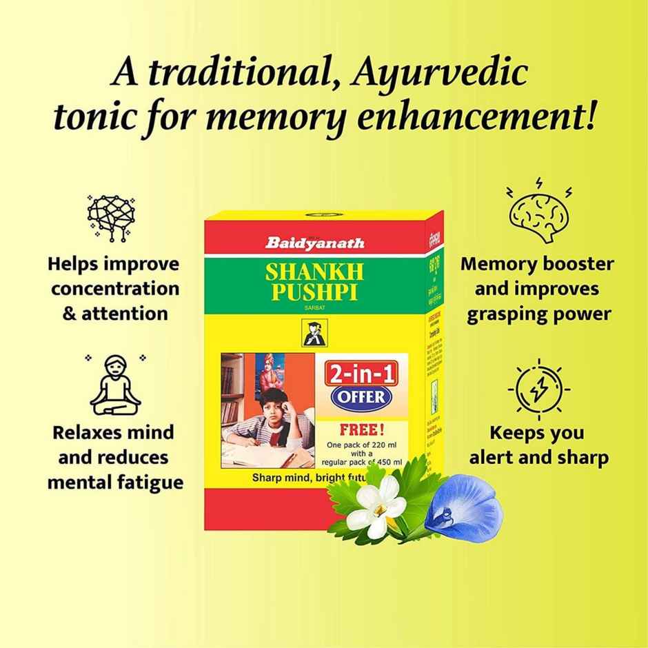 Baidyanath Shankhpushpi Sarbat Syrup
