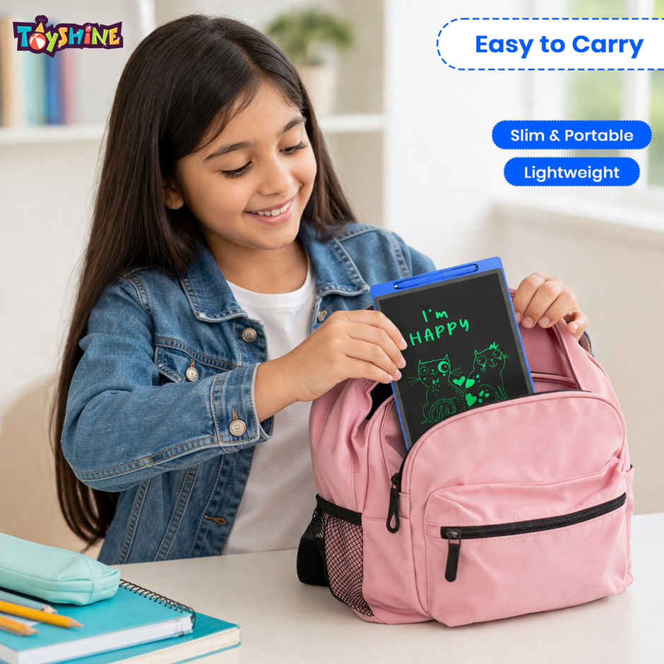 Toyshine Pack of 12 Lcd Writing Tablets | 8.5 Inch - Colorful Erasable Pads for Kids