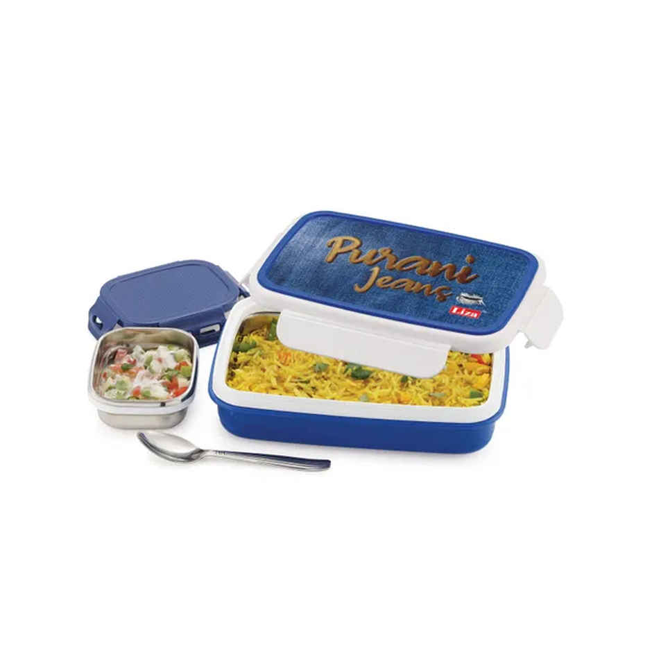 Liza Snack Pro Lunch Box With Inner Steel Blue