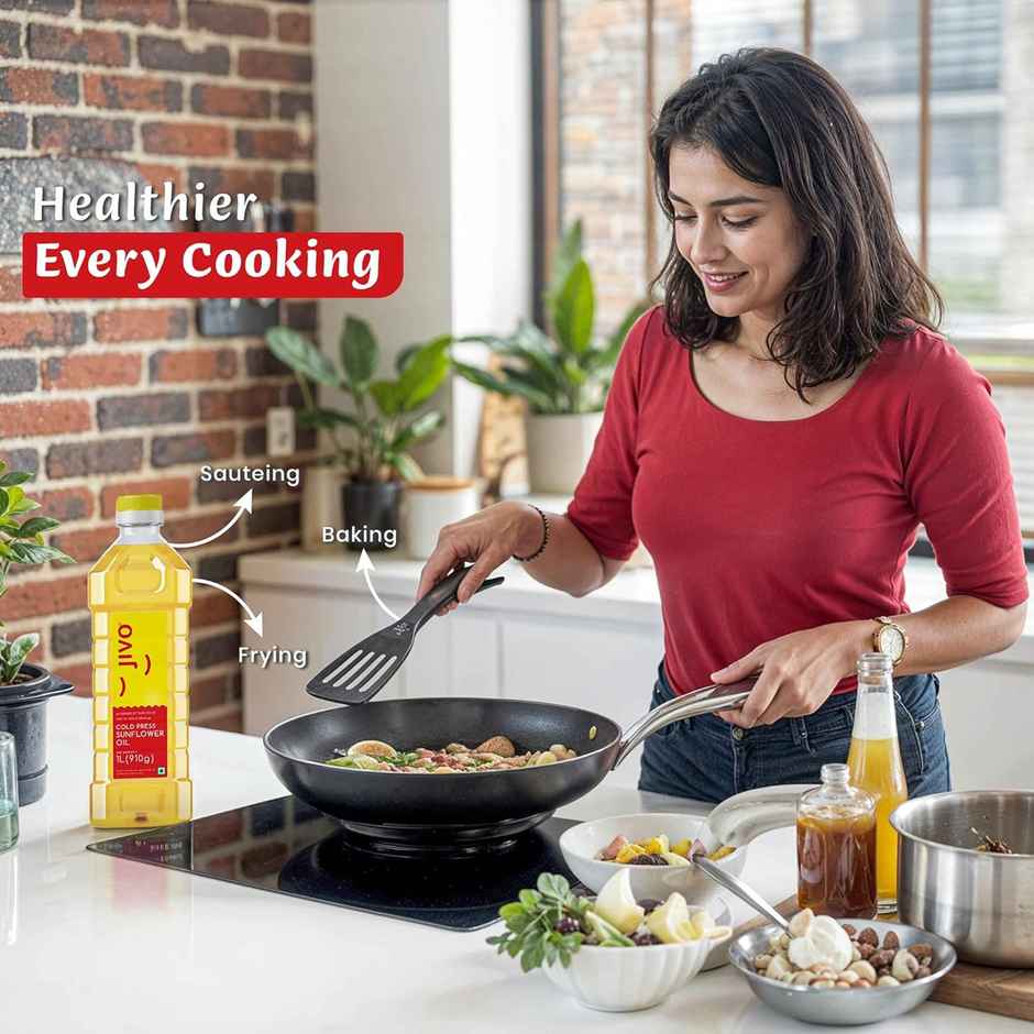 Jivo Sunflower Cold Pressed Oil | Vitamin Fortified Cooking Oil