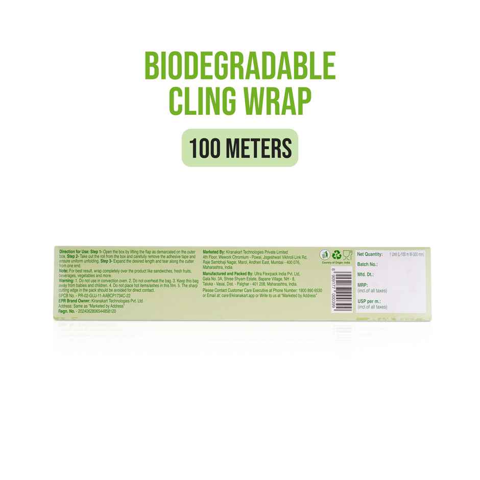 BAY6 Biodegradable Cling Wrap, 100 meters