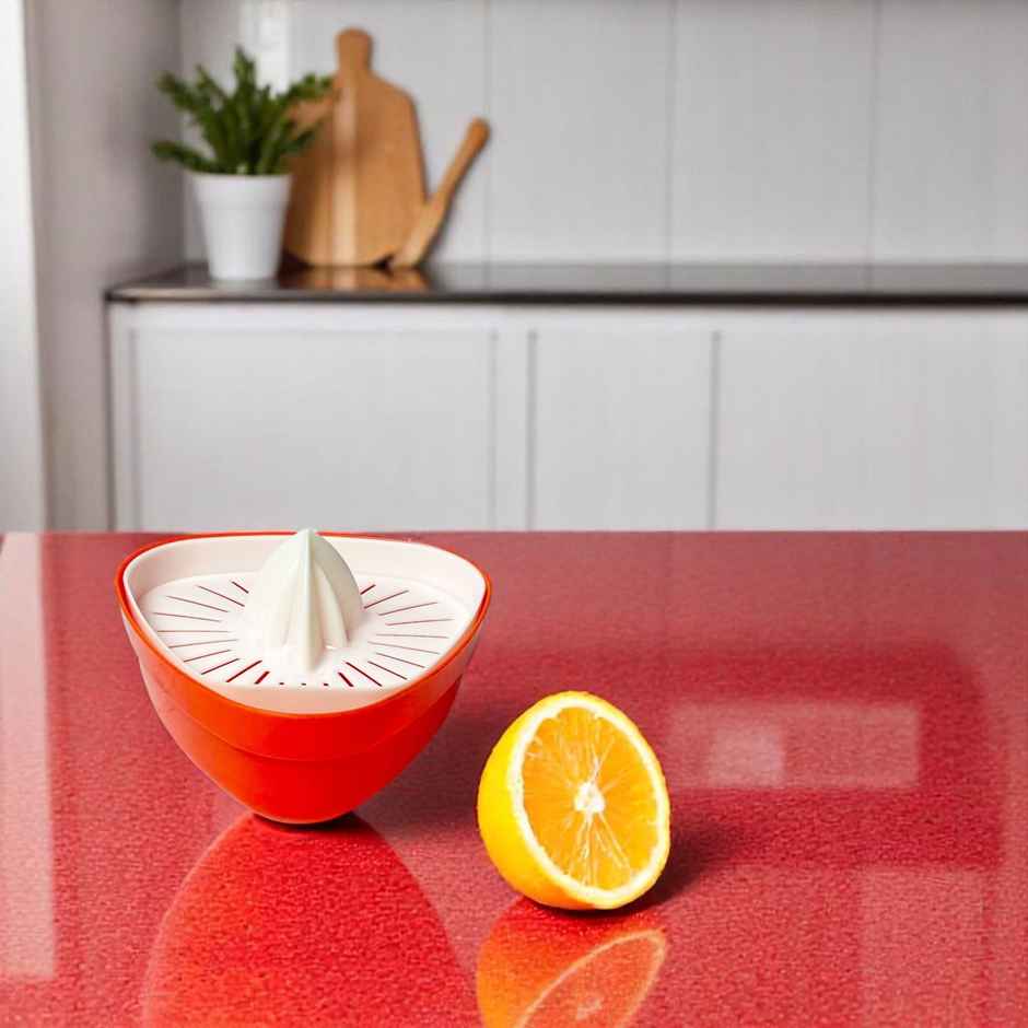 Hand Press Manual Plastic Juicer - Orange