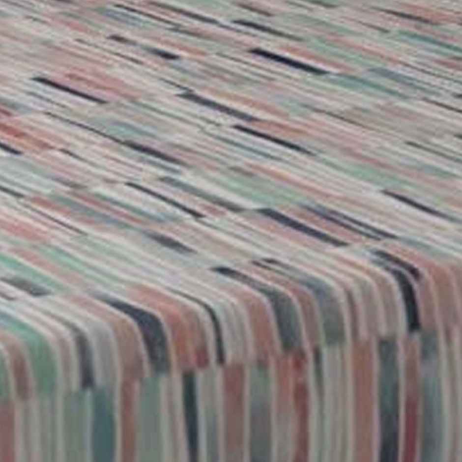 Urban Space Double 144 TC 100% Cotton Bedsheet | With 2 Pillow Covers | Stripes Pink | 96 x 89 in