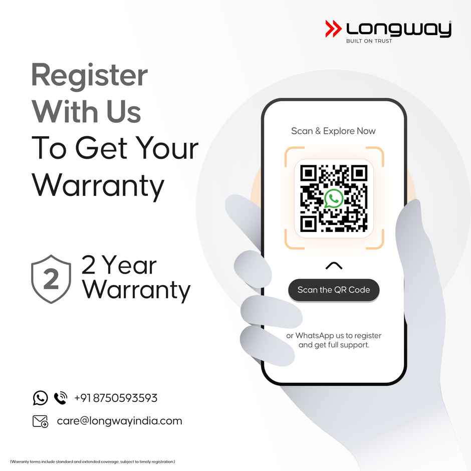 Longway Ventura 6 Inch 150 mm Energy Efficient Exhaust Fan | High Speed Powerful Motor | White