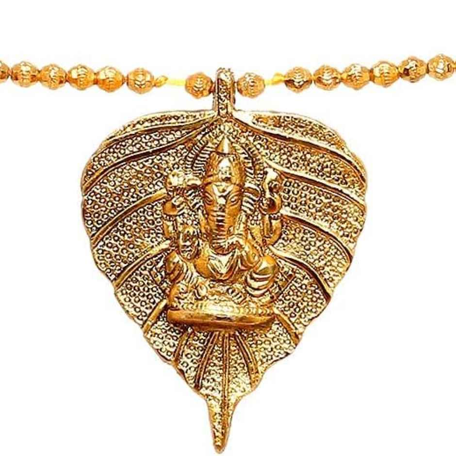 Ganesh Ji & Kalash Toran For Door | Gold Polish | Devnidhii