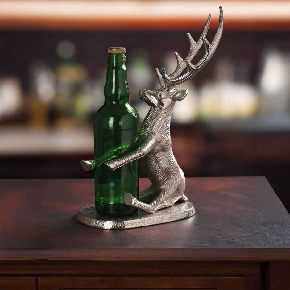 Trovea's Buck's Spirit Stand: Elegant Deer Bottle Holder