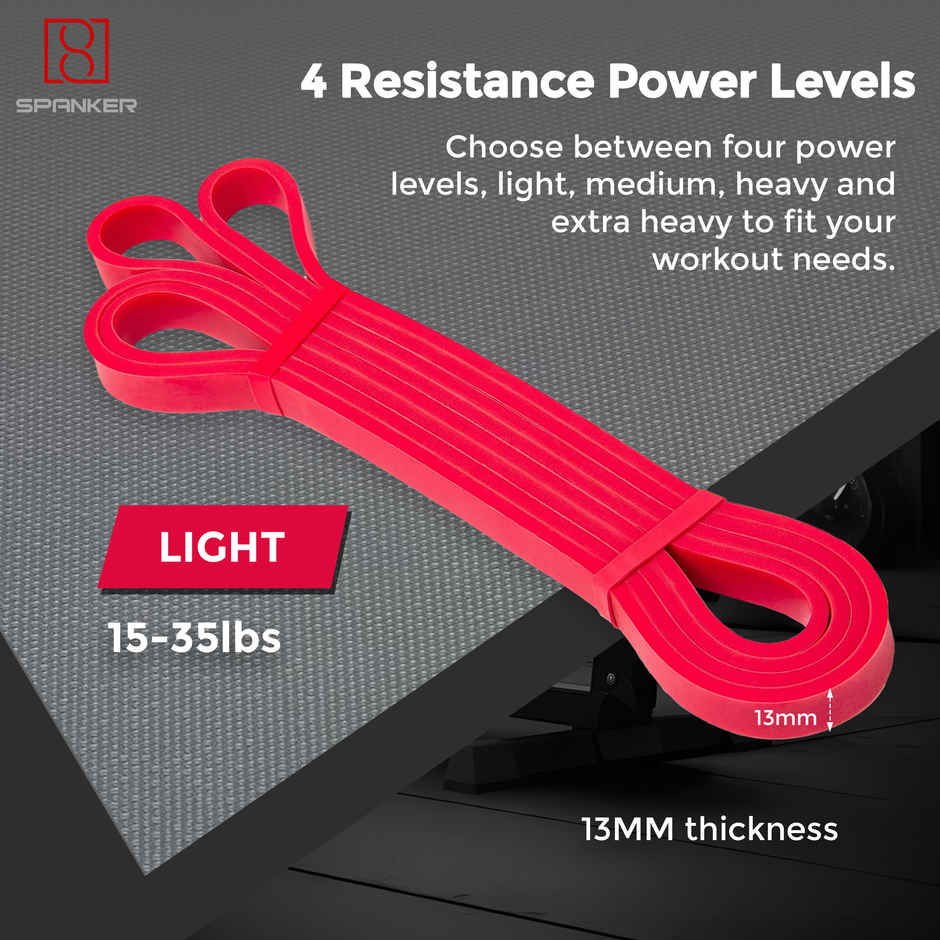 Spanker Sports 13mm Resistance Elastic Band for Fitness, Yoga & Strength Training