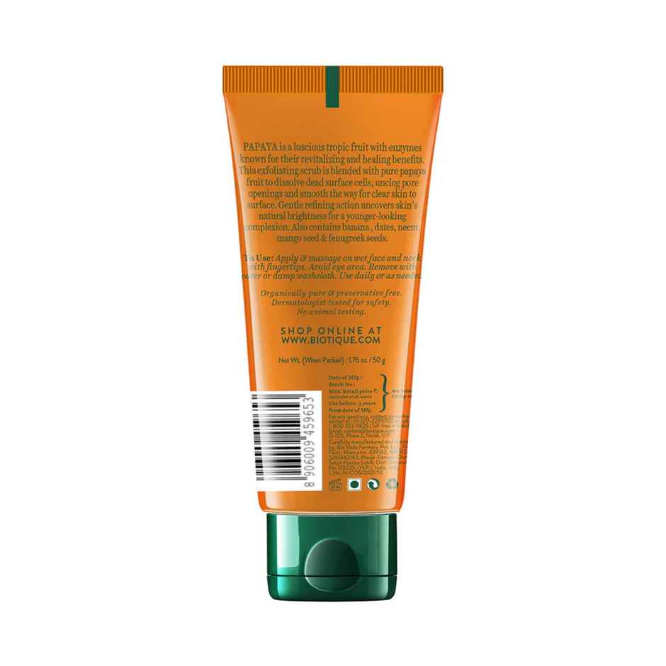 Biotique Papaya Tan Removal Brightening & Revitalizing Face Scrub Tube Combo