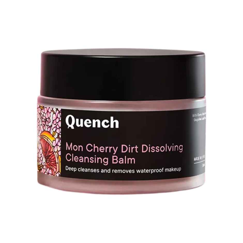 Quench Dirt Dissolving Cleansing Balm Korean Makeup Remover & Face Cleanser with Cherry Blossom