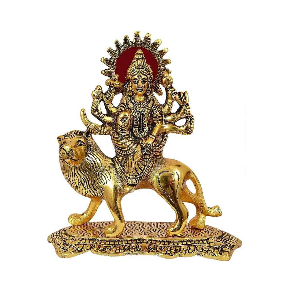 Sherawali Maa Idol in Gold Polish Big Size | Devnidhi
