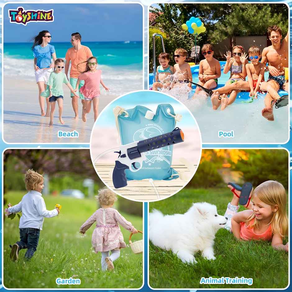Pistol Shape Automatic Battery Operated Rechargeable Holi Water Gun | Toyshine