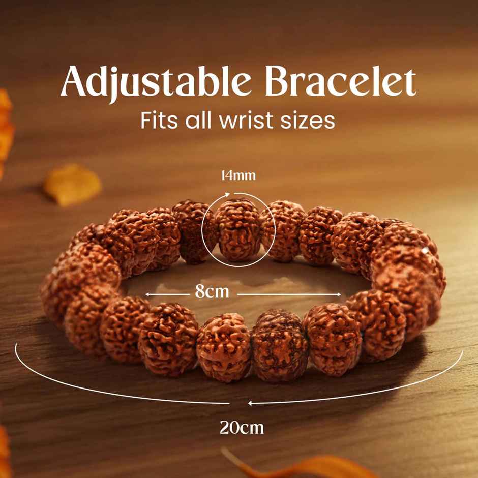 Astrotalk 7 Mukhi Rudraksha Bracelet for Spiritual Wear | Pack of 1
