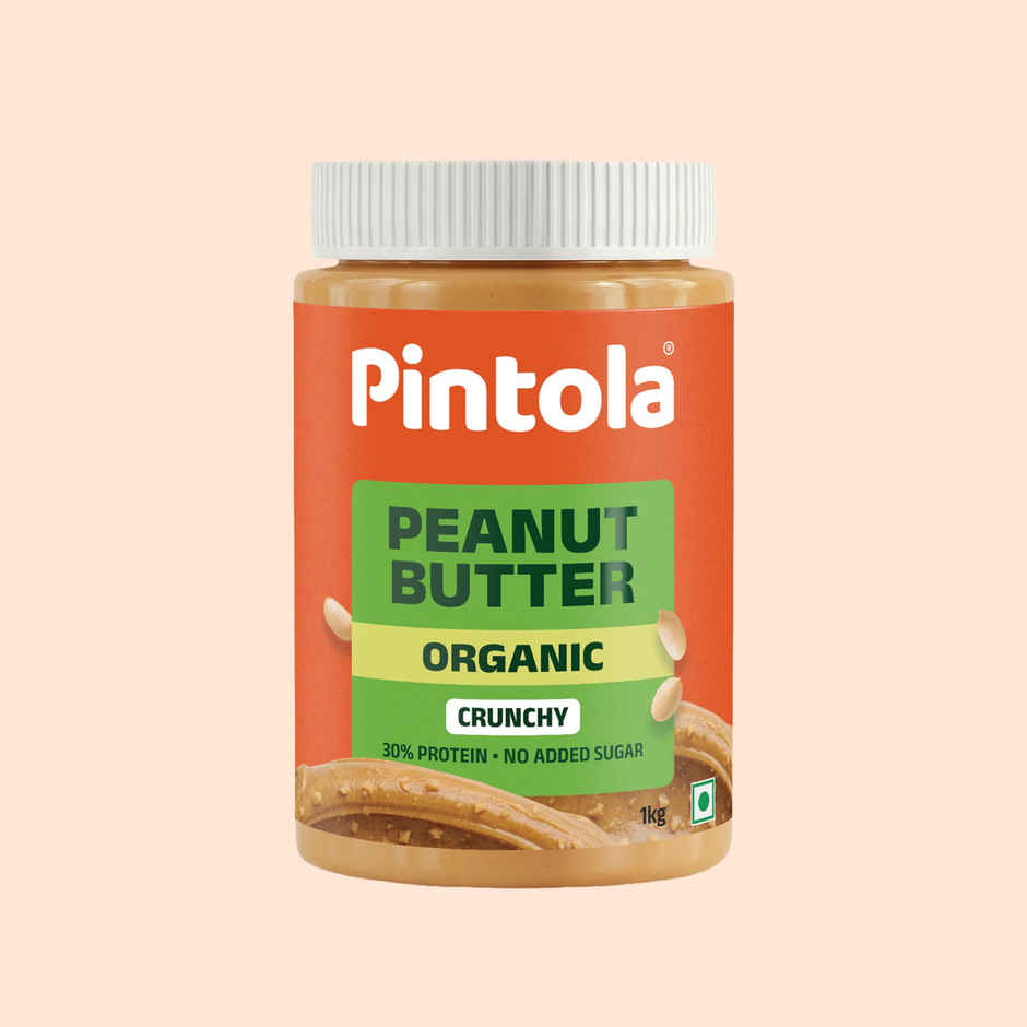 Pintola Organic Unsweetened Peanut Butter Crunchy