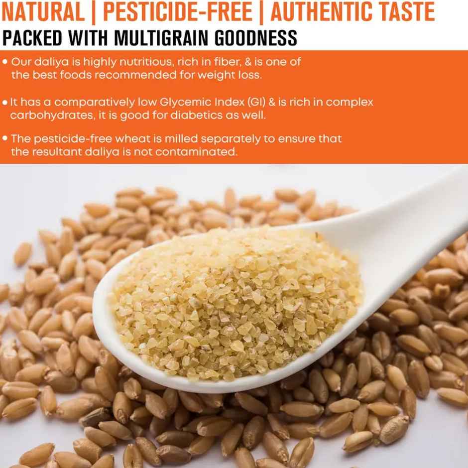 Safe Harvest Pesticide-Free Wheat Daliya