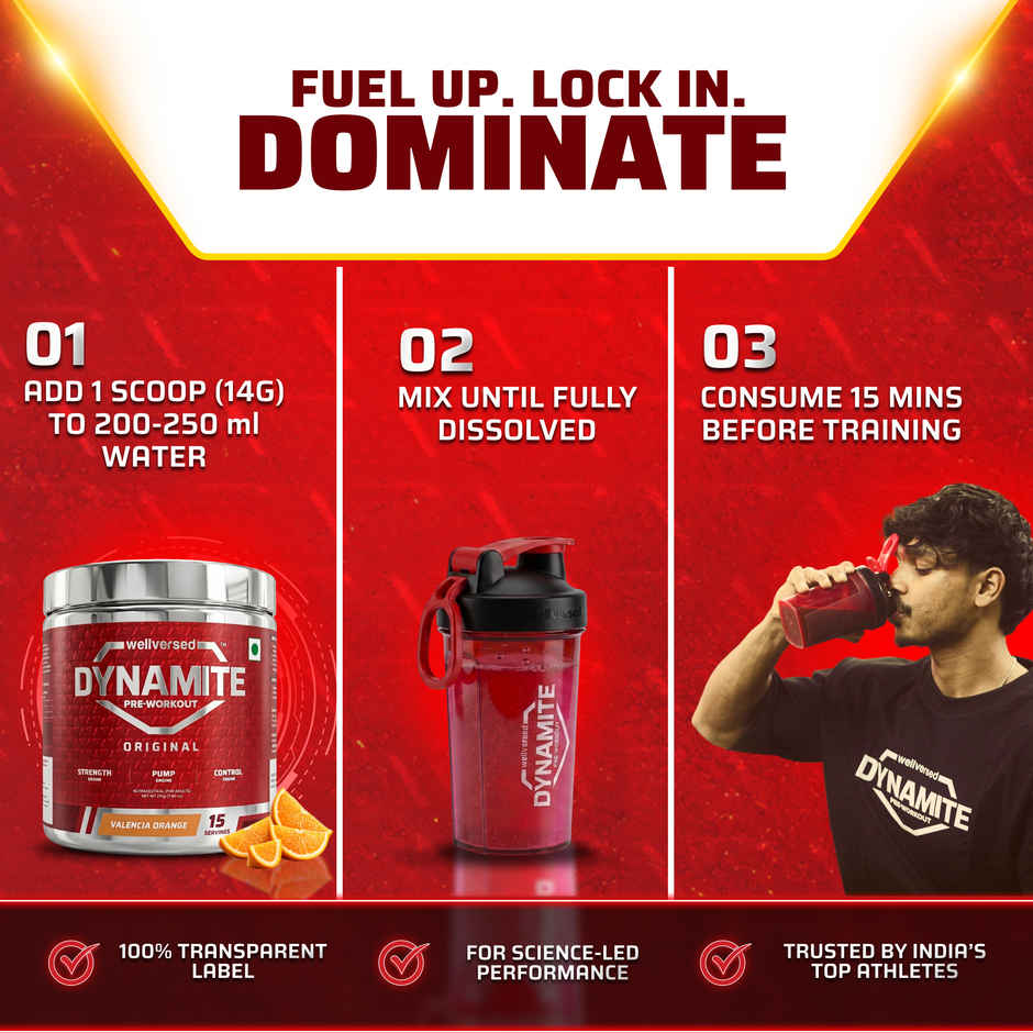 Dynamite Pre-Workout (15 Servings) Valencia Orange
