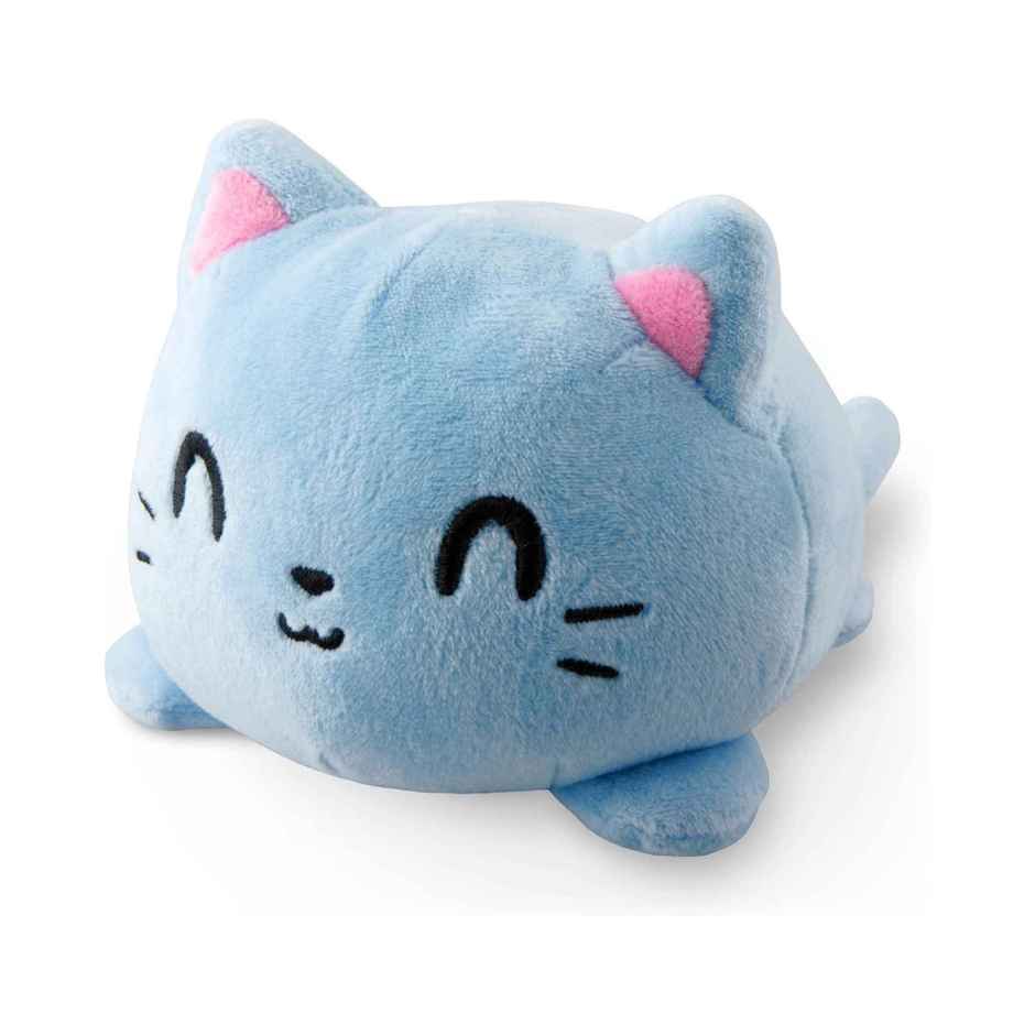 Babique Reversible Cat Stuffed Toy 15 cm, Blue | Plush Soft, Kids, Home Decor