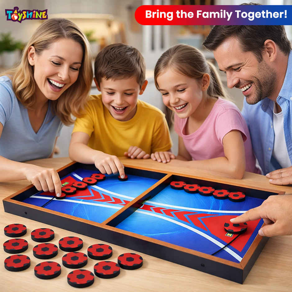 Toyshine Anti-Slip Design Fast Sling Puck Board Game 58 cm | 4 - 10 Years