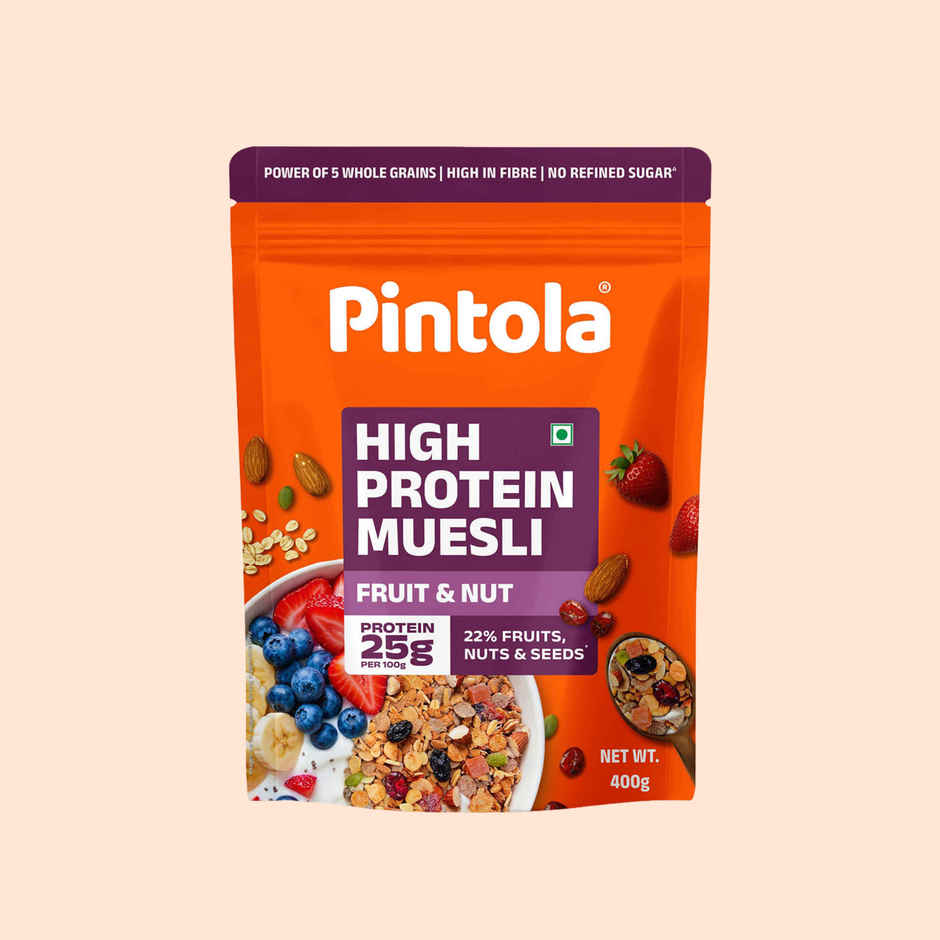 Pintola 25g High Protein Muesli - Fruit - Nut - Naturally Sweetened