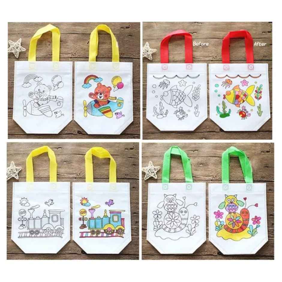 Toyshine Set Of 24 Birthday Popper Diy Reusable Bags Kids Party Gift Bag Kids Party Favor Bags