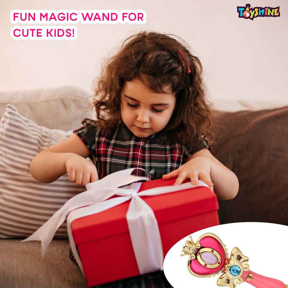 Toyshine Fairy Wand Electric Magic Moon Styling Stick With Flashing Lights And Music