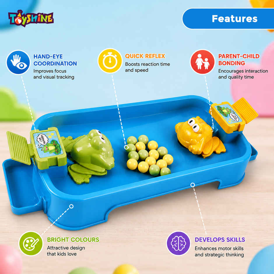 Toyshine Hungry Frog Eating Beans Parent Child Interactive Indoor Game