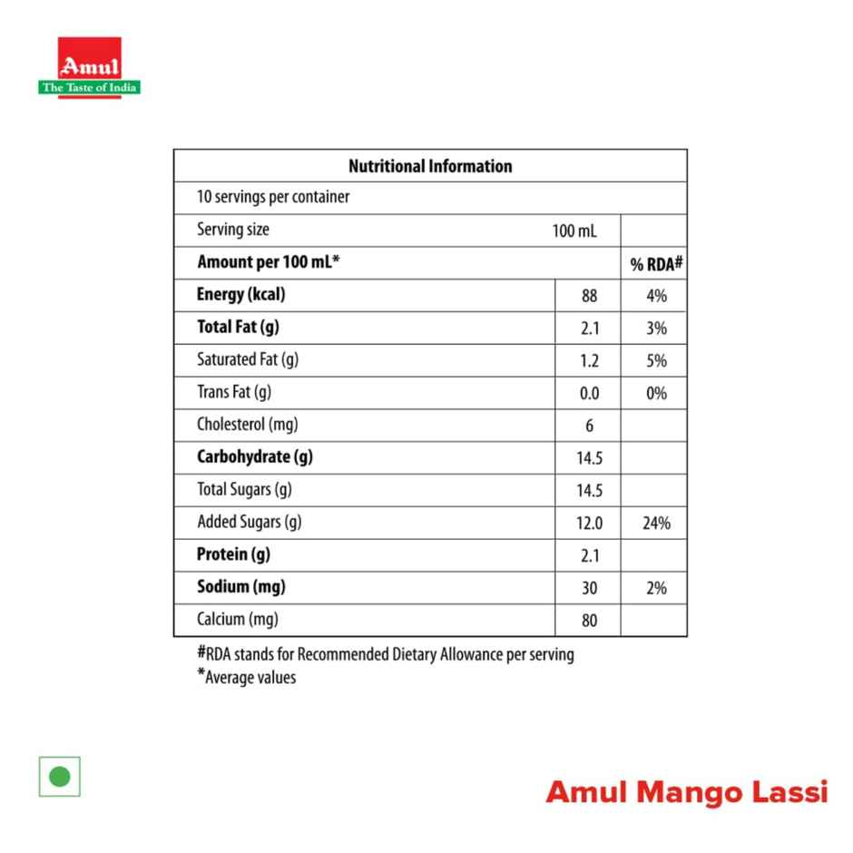 Amul Mango Flavoured Lassi