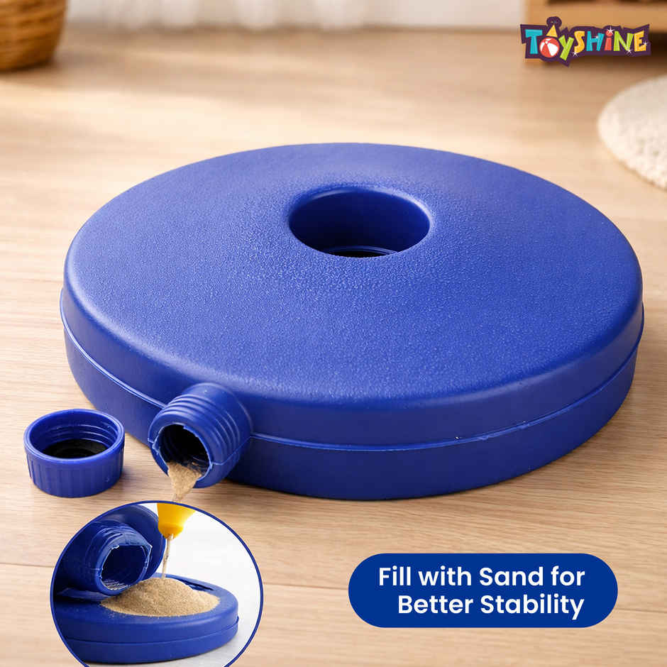 Toyshine Adjustable Basketball Hoop Set with Ball, Indoor & Outdoor Sports Fun, Multicolor