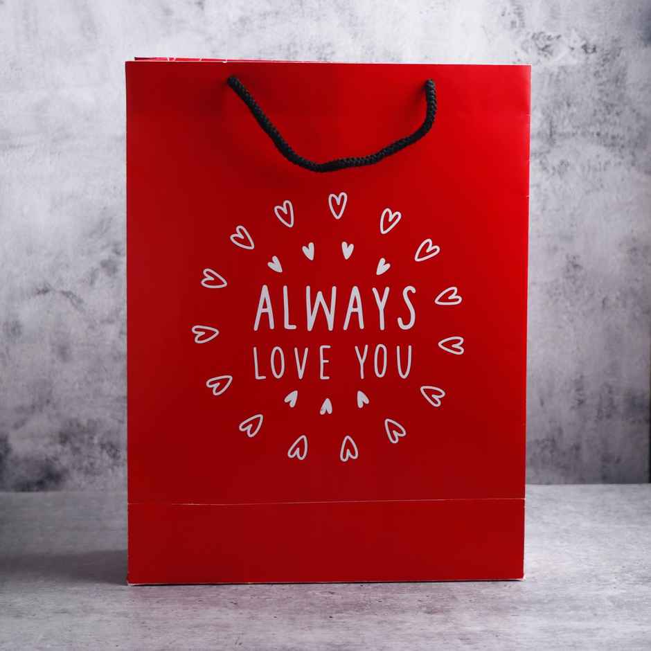 Archies Always Love You Paper Gift Bag Medium | Red