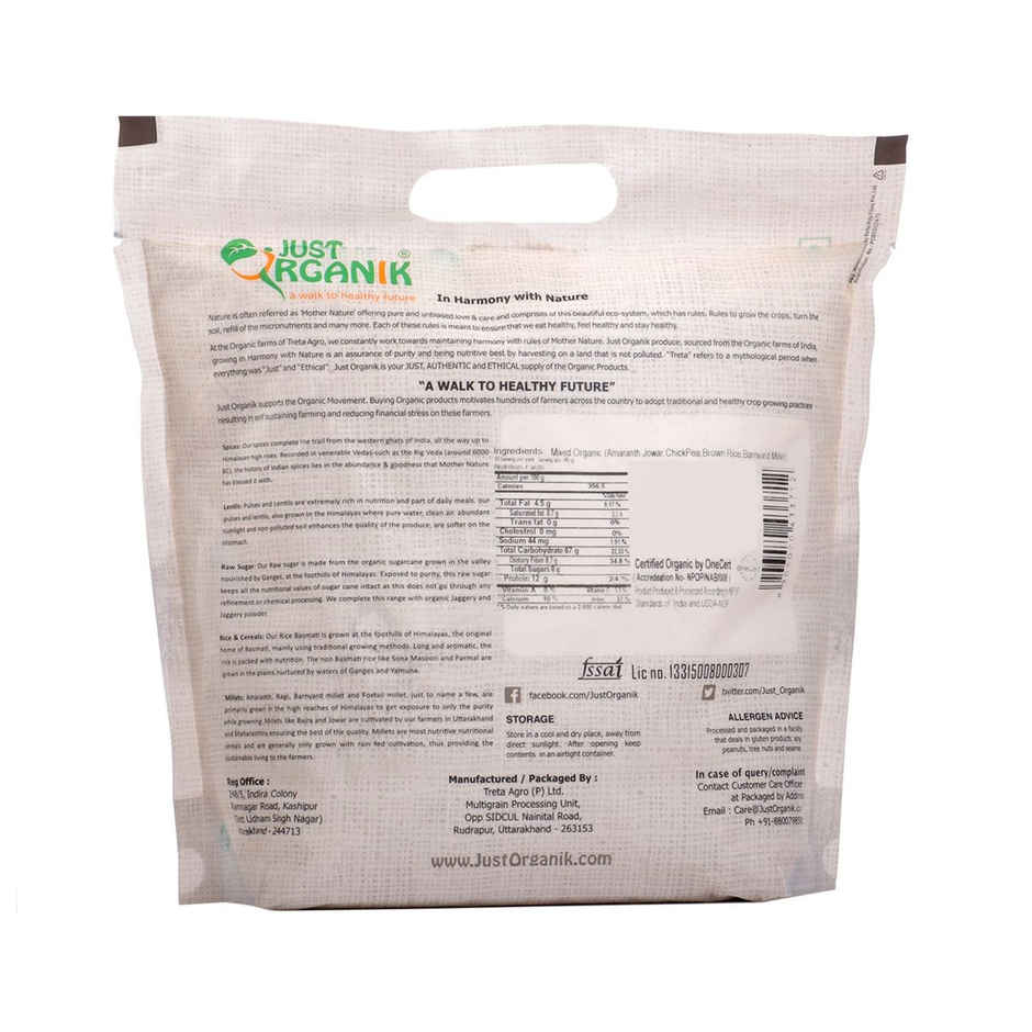 Just Organik Gluten Free Chapati Flour/ Multigrain Flour Mix