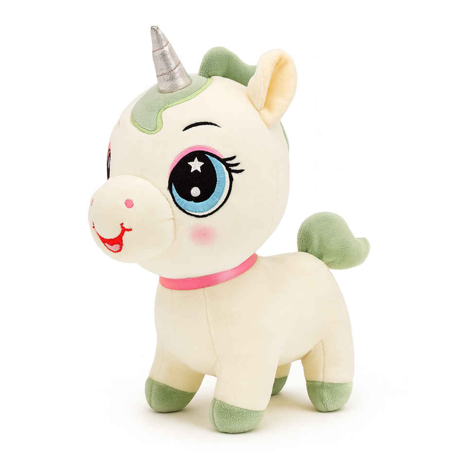 Spanker Unicorn Soft Toy Plush Unicorn with Glitter Horn for Kids | 28 cm