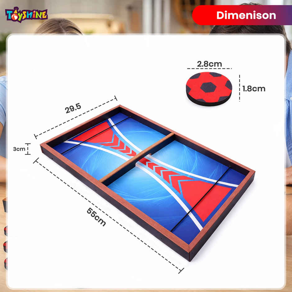 Toyshine Anti-Slip Design Fast Sling Puck Board Game 58 cm | 4 - 10 Years