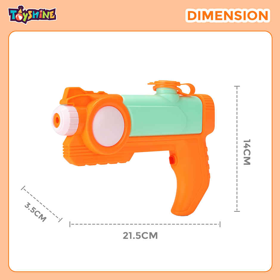 Toyshine Water Gun Toy | 180 ml Capacity | High Pressure Summer Water Blaster for Kids