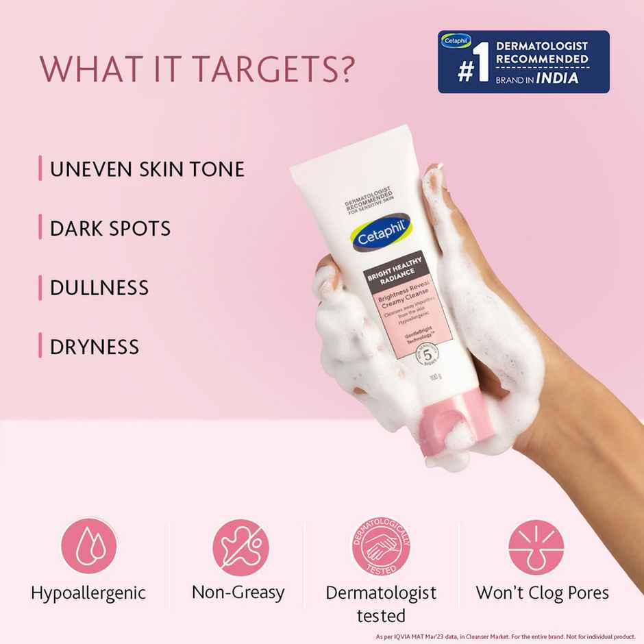 Cetaphil Bright Healthy Radiance Brightness Reveal Creamy Cleanser