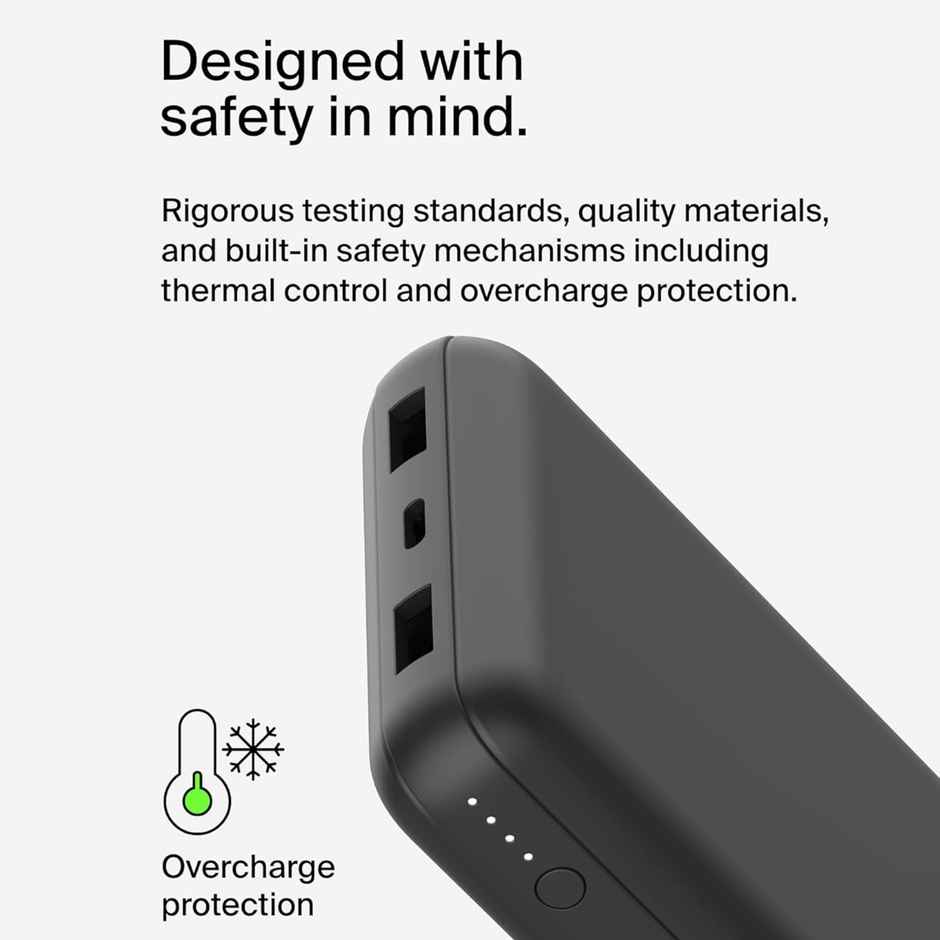 Belkin 15W Type-C Power Bank | 20000 mAh | Black
