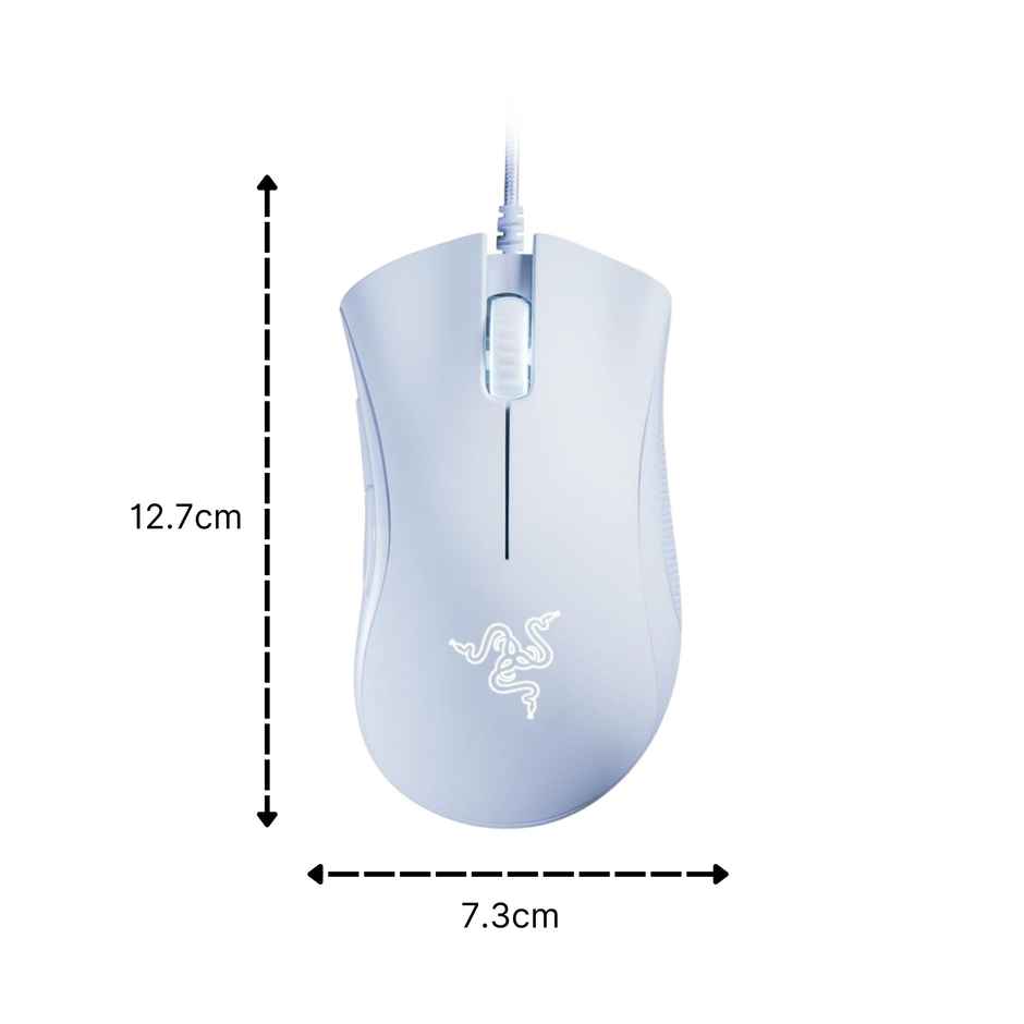 Razer Deathadder Essential White Edition - 6400 Dpi Ergonomic Wired Gaming Mouse
