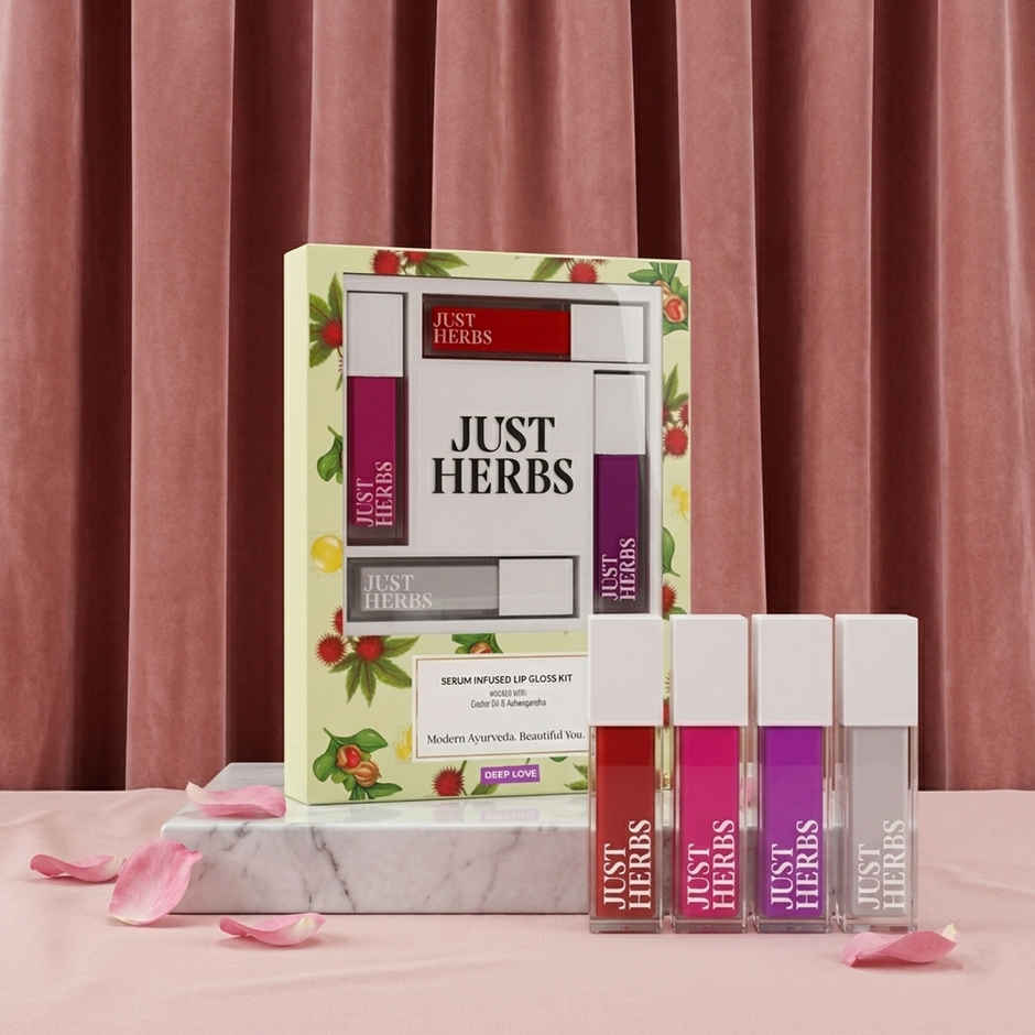 Just Herbs Serum Infused Lip Gloss | Deep Love | Long-Lasting Shine