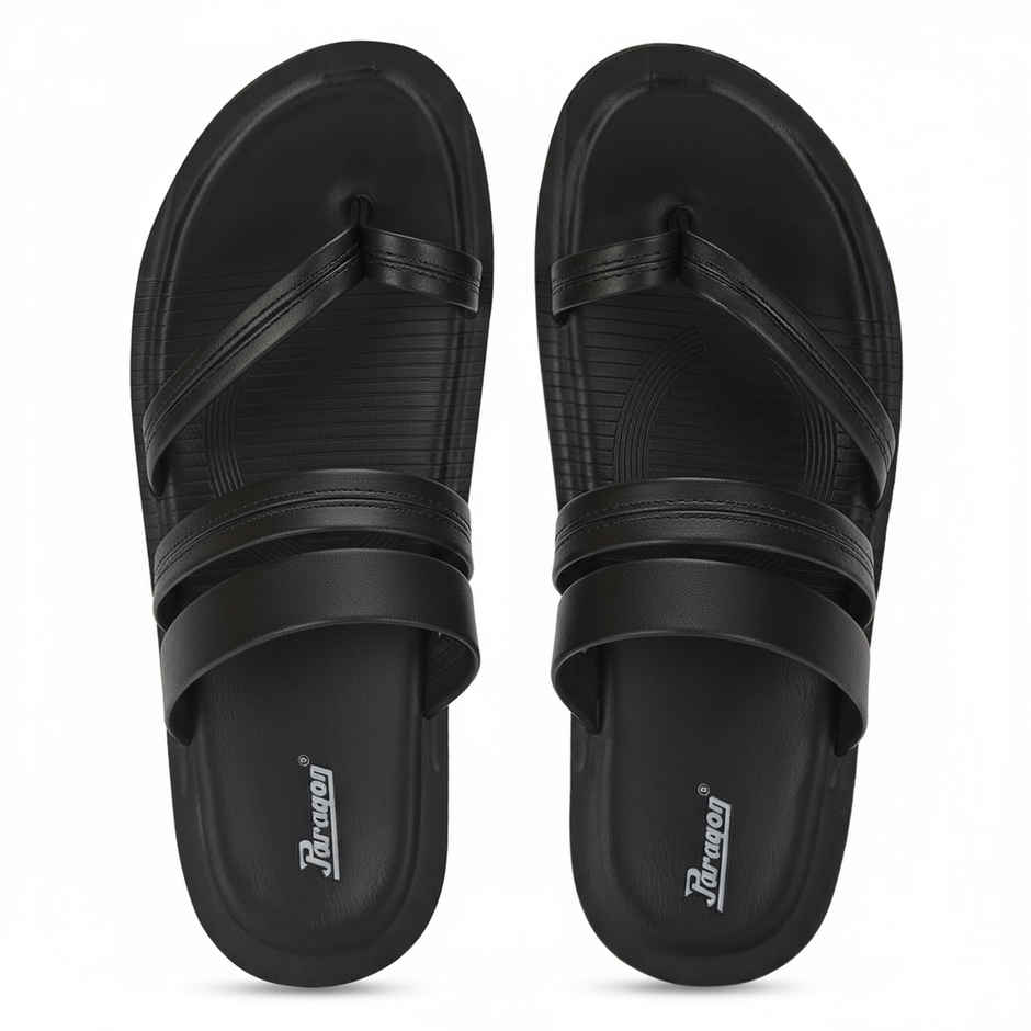 Paragon Men's Black Pu Sandals PUK2224G UK 6