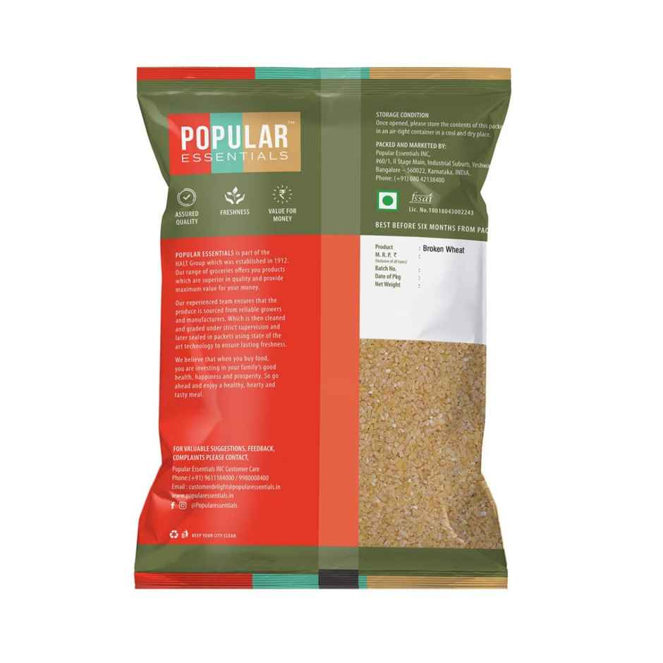 Popular Essentials Broken Wheat/Daliya